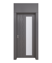 BY-258A Porte intérieure Laqué Vitrée
